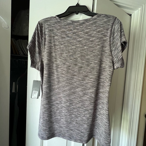 N.Y.L Sport Short Sleeve Gray Print Top Size XL, NWT - Picture 5 of 7